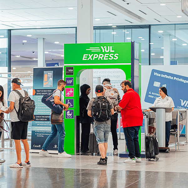Service Yul Express avec des passagers