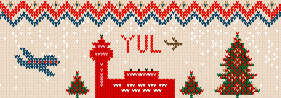 Façade YUL avec de la neige